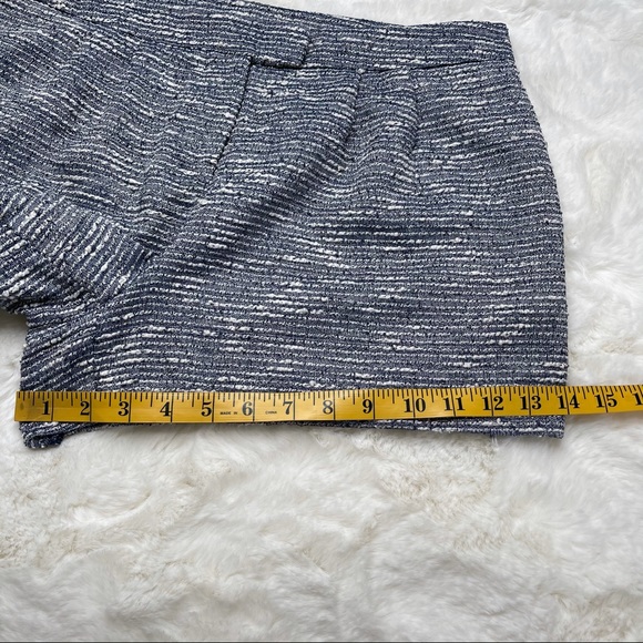 1.STATE blue white fringe tweed shorts size 8 - Picture 5 of 12